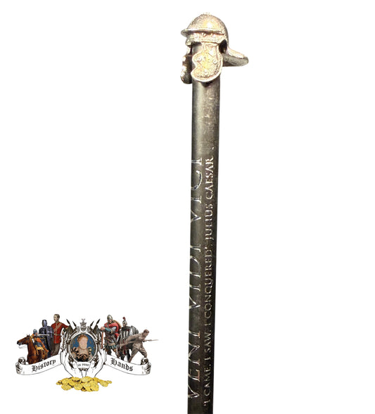Roman Infantry Helmet Pewter Pencil Topper
