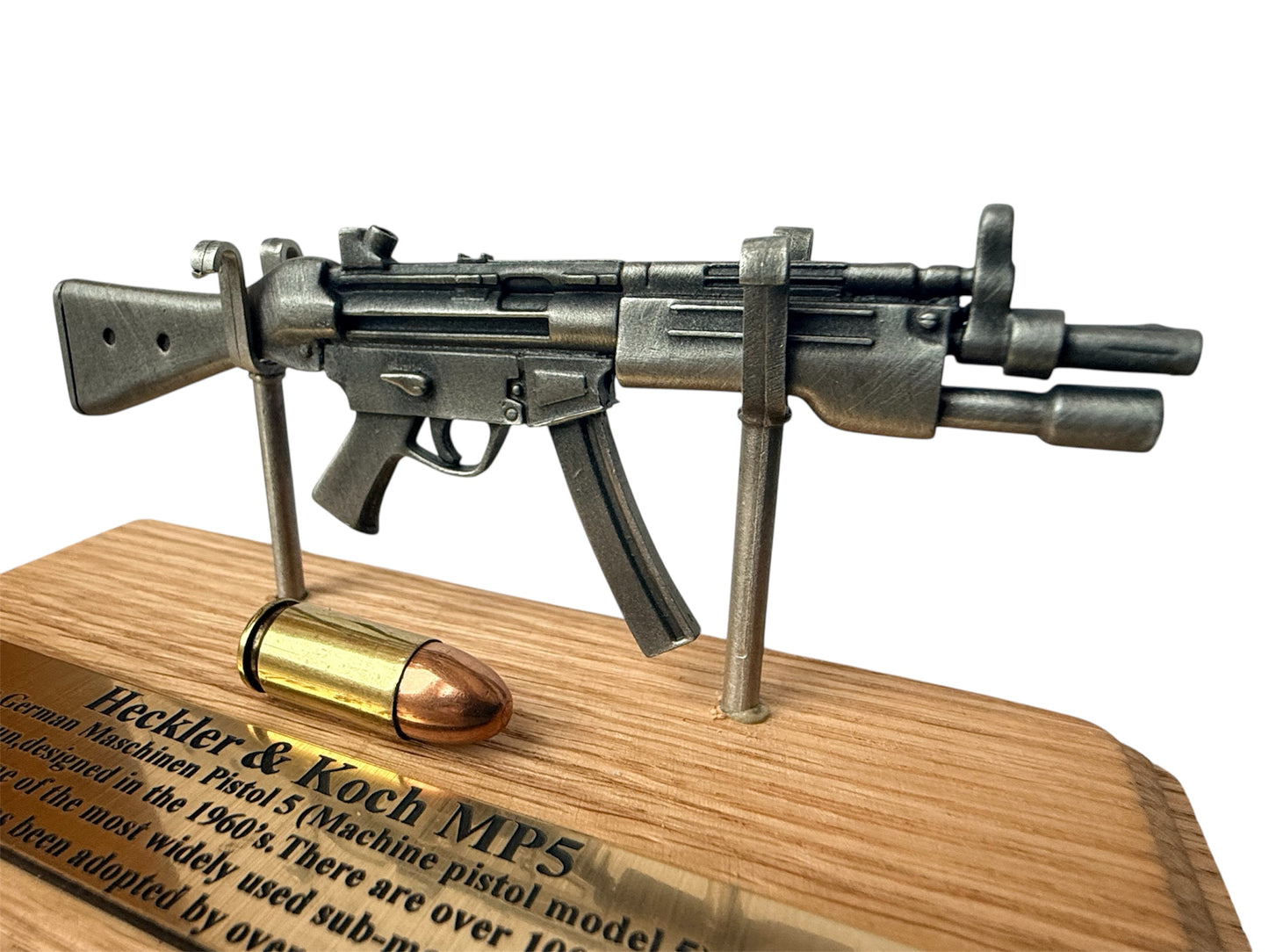 Police ARV MET SO19 MP5 SMG 1/6 Miniature English Pewter Gun Desk Display GIFT