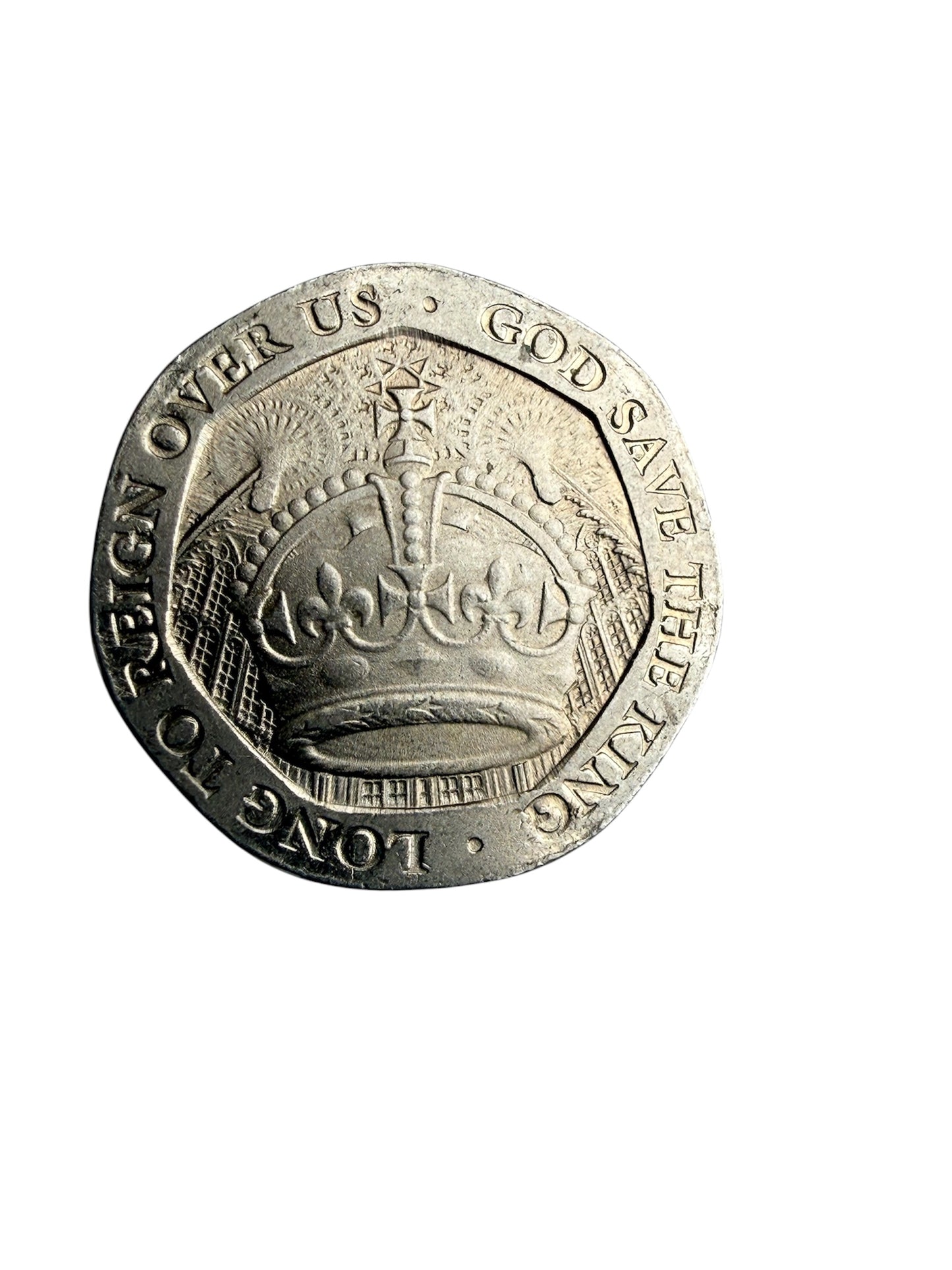 Genuine King Charles III 2023 Gibraltar 20p Pence Piece