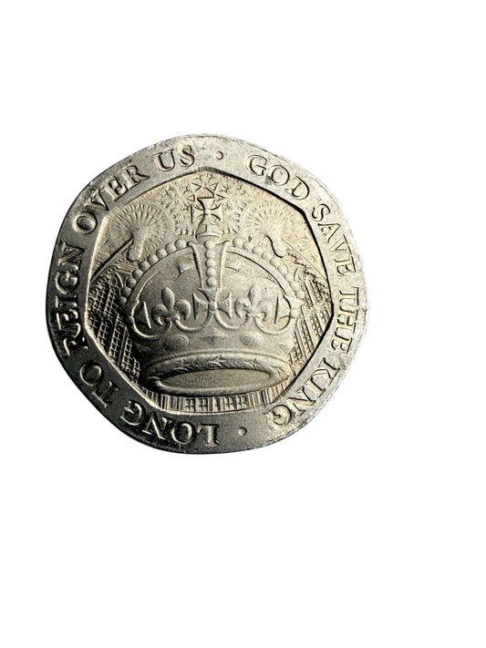 Genuine King Charles III 2023 Gibraltar 20p Pence Piece