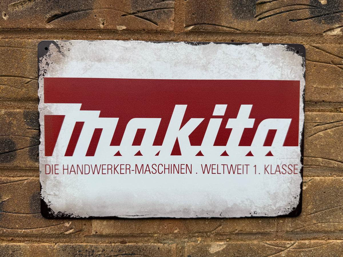 Makita Tools Advert Wall Plaque Vintage Man Cave Shed Sign SIZE LARGE 20x30 CM