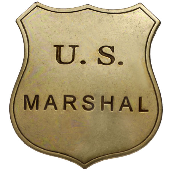 U S Marshal Law Enforcement Sheriff Badge Full Metal Replica   IMG 4037 