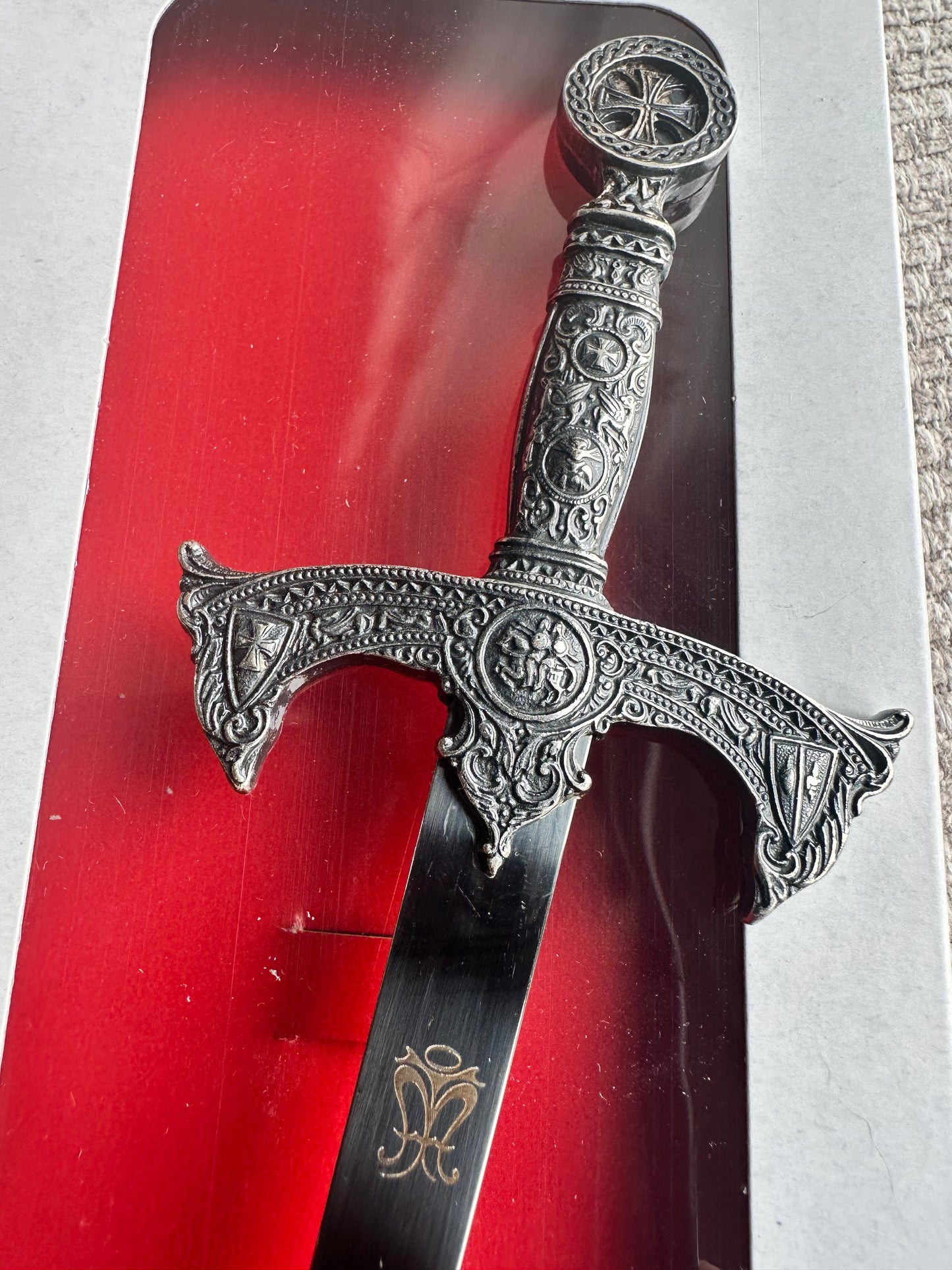 Knights Templar Grand Master of Templars Sword Letter Opener