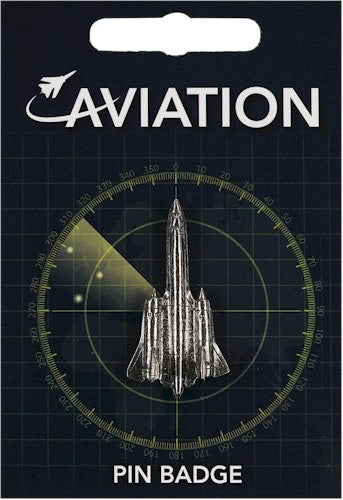 SR-71 Blackbird Pewter Pin Badge