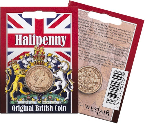 Elizabeth II Half Penny Coin Pack